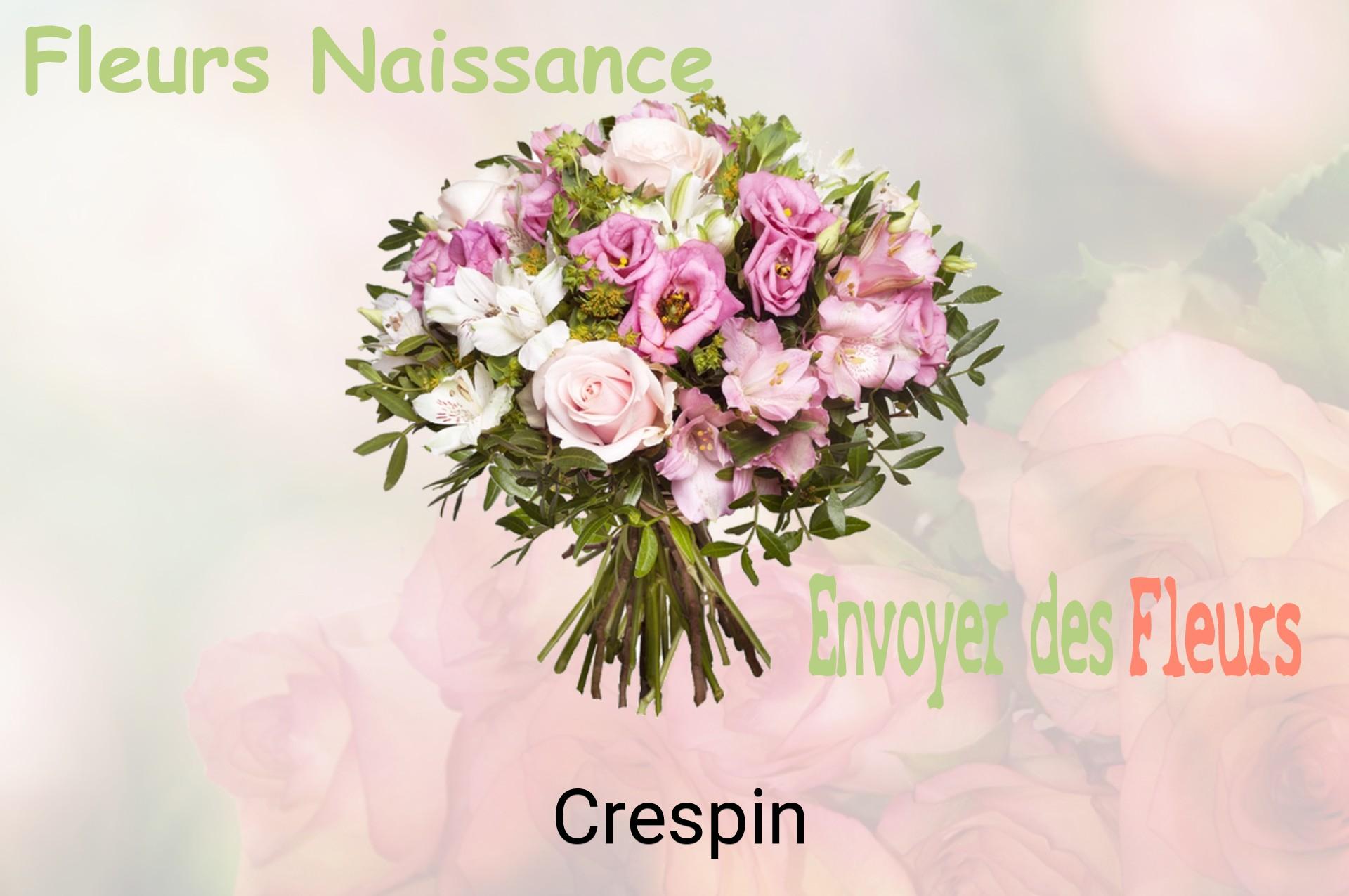 Bouquet de fleurs de naissance livré à Crespin